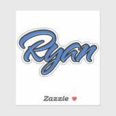 Ryan Blue Autocollants Sticker Stickerset (Feuille)