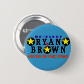 Ryan Brown Button van de herverkiezingscampagne (Voorkant /achterkant)