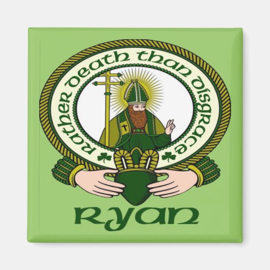 Ryan Clan Motto Magnet (Devant)