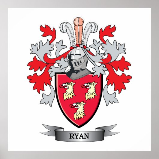 Ryan Coat of Arms Poster (Voorkant)