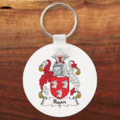 Ryan Family Crest Sleutelhanger (Voorkant)