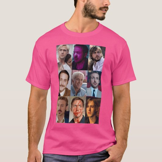 Ryan Gosling Collage T-shirt (Voorkant)
