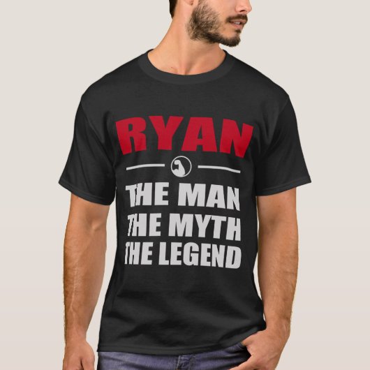 RYAN HET MAN DE MYTH DE LEGEND T-SHIRT (Voorkant)