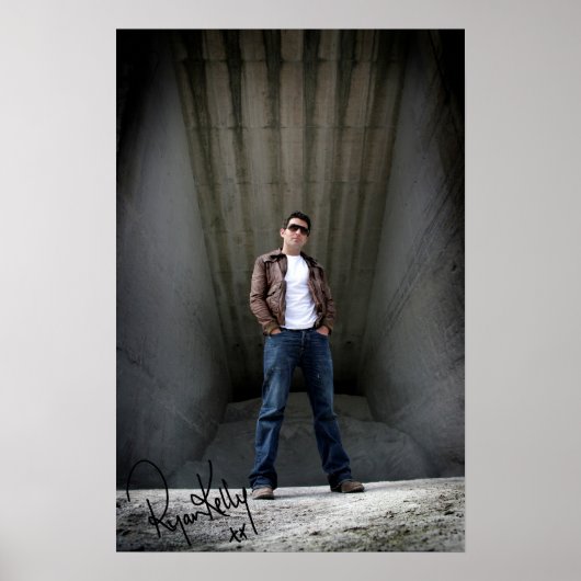 Ryan Kelly Music - Poster "signed" - Warehouse (Devant)
