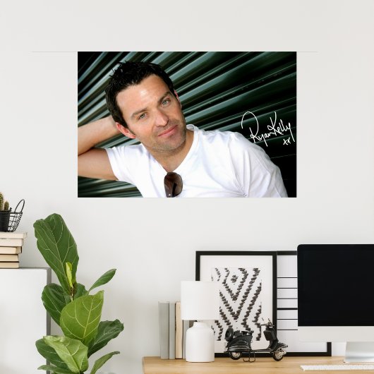Ryan Kelly Music - Poster - Vert-"Signé" (Bureau à domicile)