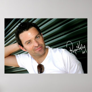 Ryan Kelly Music - Poster - Vert-"Signé"