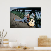 Ryan Kelly Musique - Poster - Guitare Signée (Cuisine)