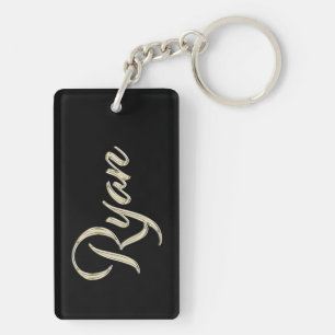 Ryan Name Whitegold Porte-clés