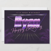 Ryan Nom Prénom Date de naissance de la carte (Devant)