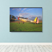 Ryan, PT-22, WWII_Classic Aviation Canvas Afdruk (Insitu (Houten vloer))