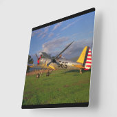Ryan, PT-22, WWII_Classic Aviation Vierkante Klok (Hoek)