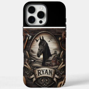 Ryan's Black Hengst Boerderij Portrait iPhone 16 Pro Max Hoesje