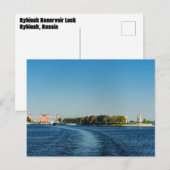 Rybinsk Reservoir Lock Briefkaart (Voorkant / Achterkant)