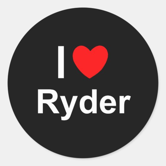 Ryder Ronde Sticker (Voorkant)