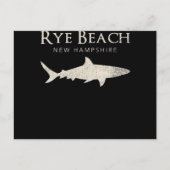 Rye Beach New Hampshire - Shark Lover Gifts Feestdagenkaart (Voorkant)