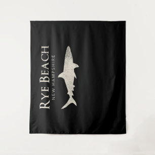Rye Beach New Hampshire - Shark Lover Gifts Wandkleed