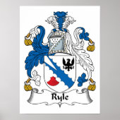 Ryle Family Crest Poster (Voorkant)
