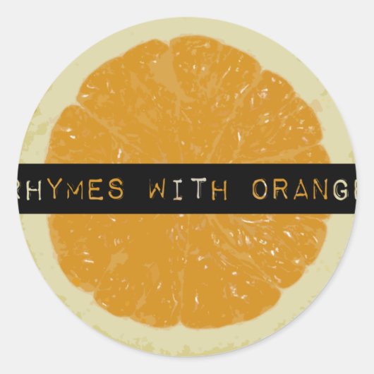 Rymes avec Stickers Orange (Devant)