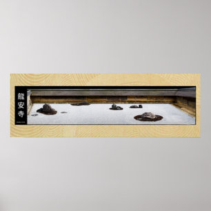ryoanji japan zen tuin poster
