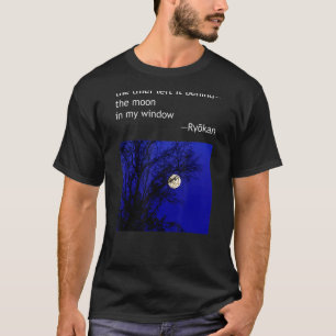 Ryokan Ryokwan Haiku Poem Thief links achter Moon T-shirt