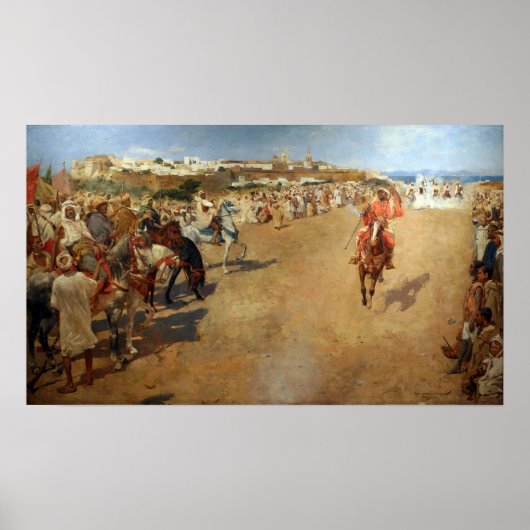 Rysselberghe - Arabisch Fantasy 1884 Poster (Voorkant)