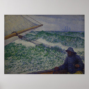 Rysselberghe - het Man op de Tiller 1892 Poster