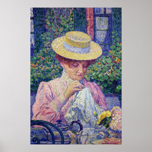 Rysselberghe - In de tuin 1903 Poster (Voorkant)