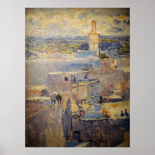 Rysselberghe - studie in Marokko Poster (Voorkant)