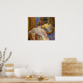 Rysselberghe - Vrouw bij een spiegel van 1907 Poster (Keuken)