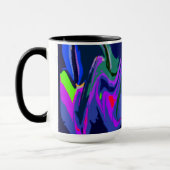 Rythme de couleur 3 Mug bleu (Gauche)