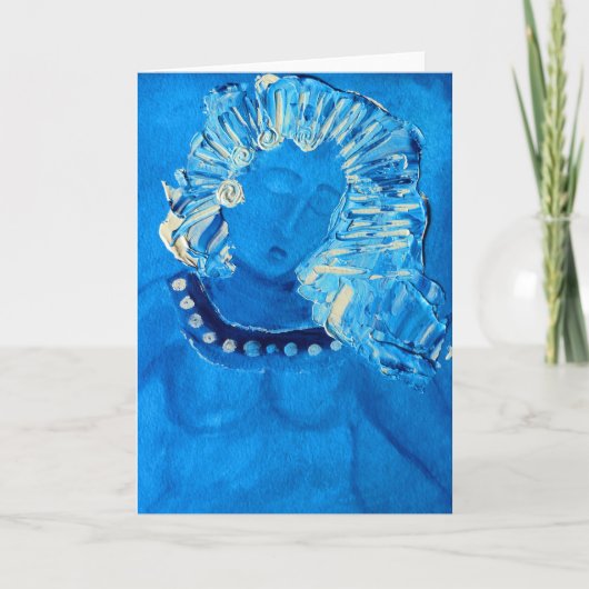 rythme de la carte de voeux bleue (Devant)