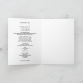 rythme de la carte de voeux bleue (Intérieur)