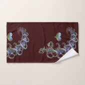 Rythme de l'ensemble de serviettes de bain de coeu (Serviette à main)