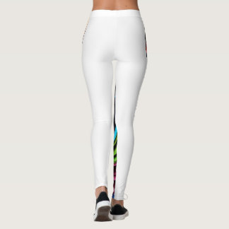 "Rythmes arc-en-ciel : Leggings à miroir multicolo