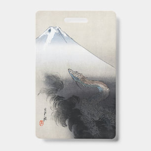 Ryu Shoten: Opstijgende Draak boven Fuji, Japan Badge