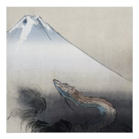 Ryu Shoten: Opstijgende draak boven Fuji, Japan