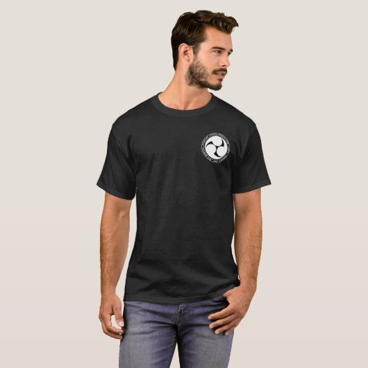 Ryukyu Kingdom Black & White Seal Shirt (Voorkant volledig)