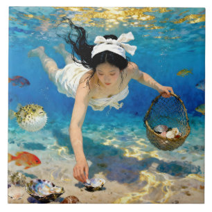 Ryūshi’s Current – Een oceaanportret Tegeltje