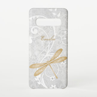 S10 Gold Dragonfly Personnaliser Samsung Galaxy Coque