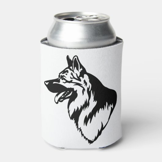 s27 Duitse herdershoofd Blikjeskoeler (Blikje Voorkant)