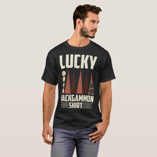 S2 Backgammon (60) T-shirt (Voorkant volledig)