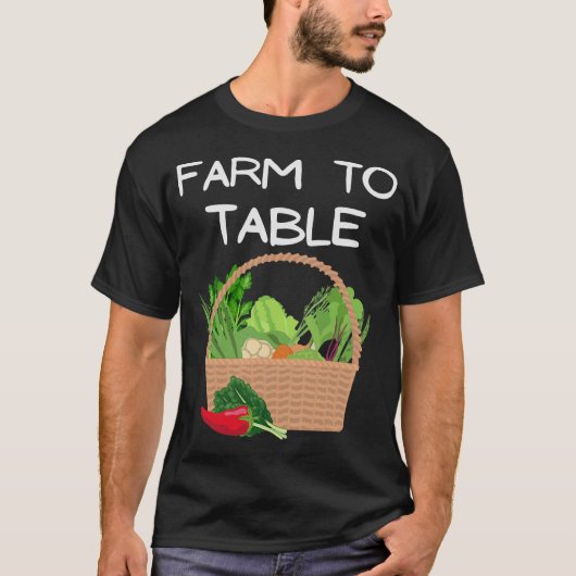 S2 Boerderij aan tafel Eet lokale landbouwer (13) T-shirt (Voorkant)
