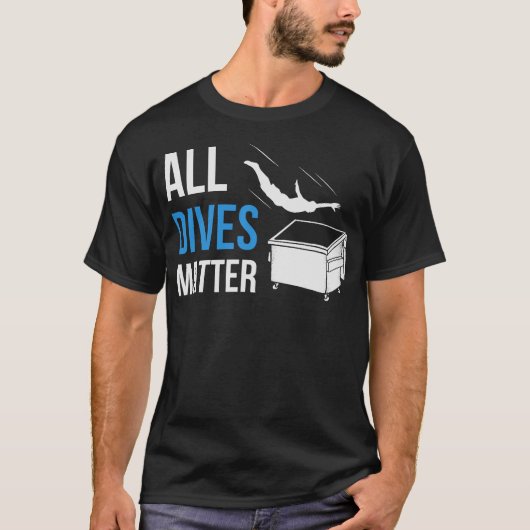 S2 dumpster duiken (4) t-shirt (Voorkant)