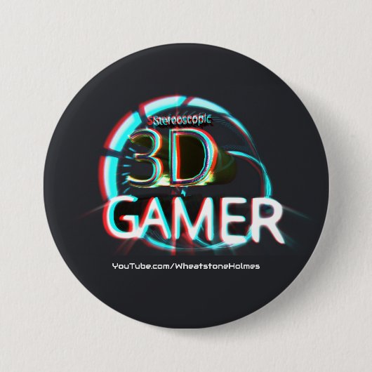 S3D-gamer Ronde Button 7,6 Cm (Voorkant)