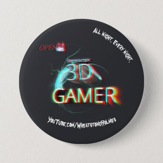 S3D-gamer Ronde Button 7,6 Cm (Voorkant)