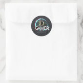 S3D-gamer Ronde Sticker (Tas)