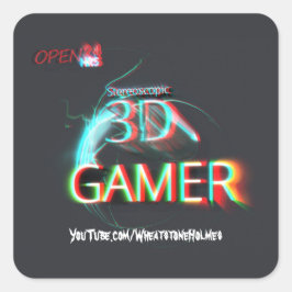 S3D-gamer Vierkante Sticker