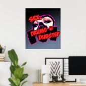 S3X-DRUMS en DUBSTEP Poster (Thuiskantoor)