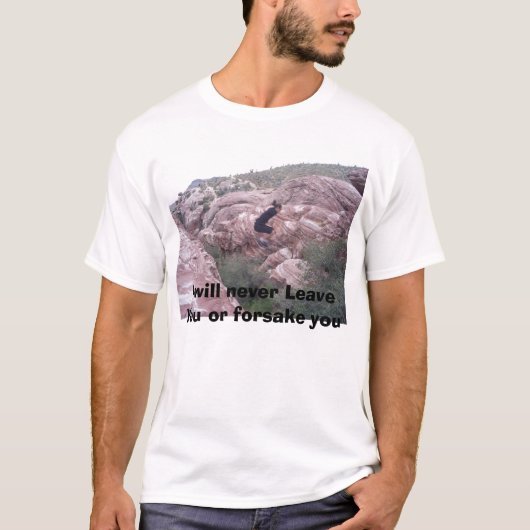 S4020060, ik zal u nooit verlaten of in het ongewi t-shirt (Voorkant)