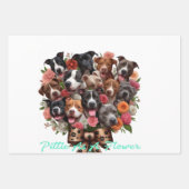 S/3 Feuilles d'enveloppement Cadeau Trappe (Devant 2)